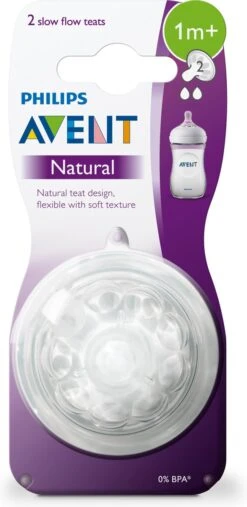 Philips AVENT Natural Speen - 1M+ - Langzame Toevoer - 2 Stuks -Jollein Baby Verkoopwinkel 585x1200