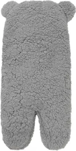 BonBini´s Teddy Bear Wikkeldeken Newborn - Zachte Grijze Teddy Beer Inbakerdoek Newborn Baby - 3-6 Maanden - Grijs -Jollein Baby Verkoopwinkel 608x1200 1
