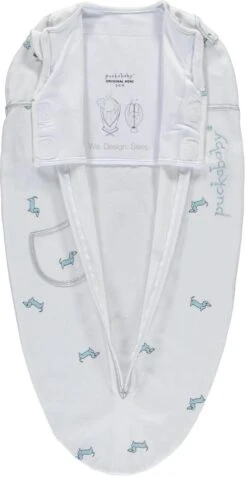 Puckababy Inbakerslaapzak Original Mini 3-6m - White Pucky -Jollein Baby Verkoopwinkel 621x1200 1