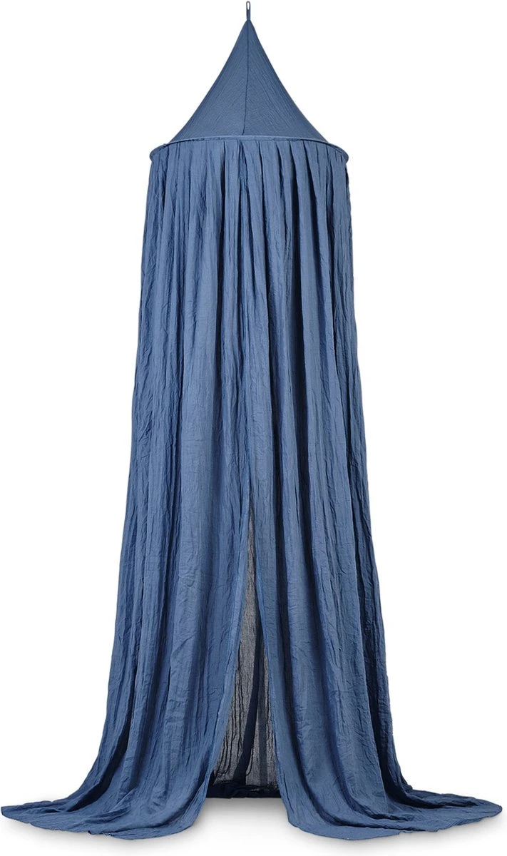 Jollein Baby Klamboe Vintage 245cm - Jeans Blue 1 Jollein Baby Klamboe Vintage 245cm - Jeans Blue