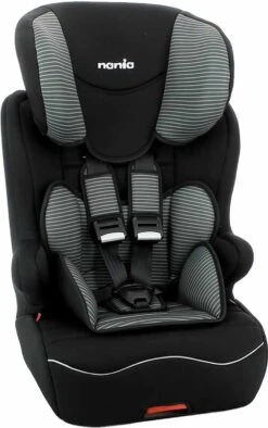 Nania - Racer ISOFIX - Meegroei Autostoel Groep 1 2 3 - Van 9 Tot 36 Kg - Donkergrijs -Jollein Baby Verkoopwinkel 752x1200 1