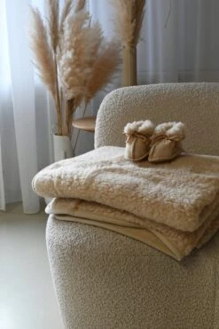 WOLLIES Amsterdam Ledikant Deken - Amandel - Merino Wol - 95 X 135 Cm -Jollein Baby Verkoopwinkel 800x1200 23