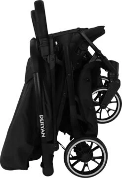 Deryan Luxe Rolo X2 Dubbele Buggy - Duo Buggy - Zwart -Jollein Baby Verkoopwinkel 820x1200