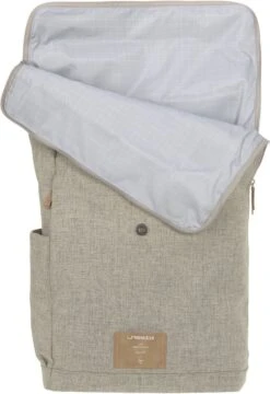 LÄSSIG Luiertas Rolltop Backpack Rugzak Incl Verschoningsmatje Choco Mélange Limited Edition -Jollein Baby Verkoopwinkel 824x1200