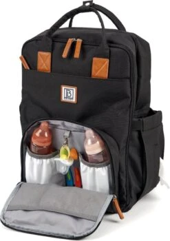Brisby Slijtvaste Luiertas – Verzorgingstas – Met Buggymontage - Zwart -Jollein Baby Verkoopwinkel 848x1200 2