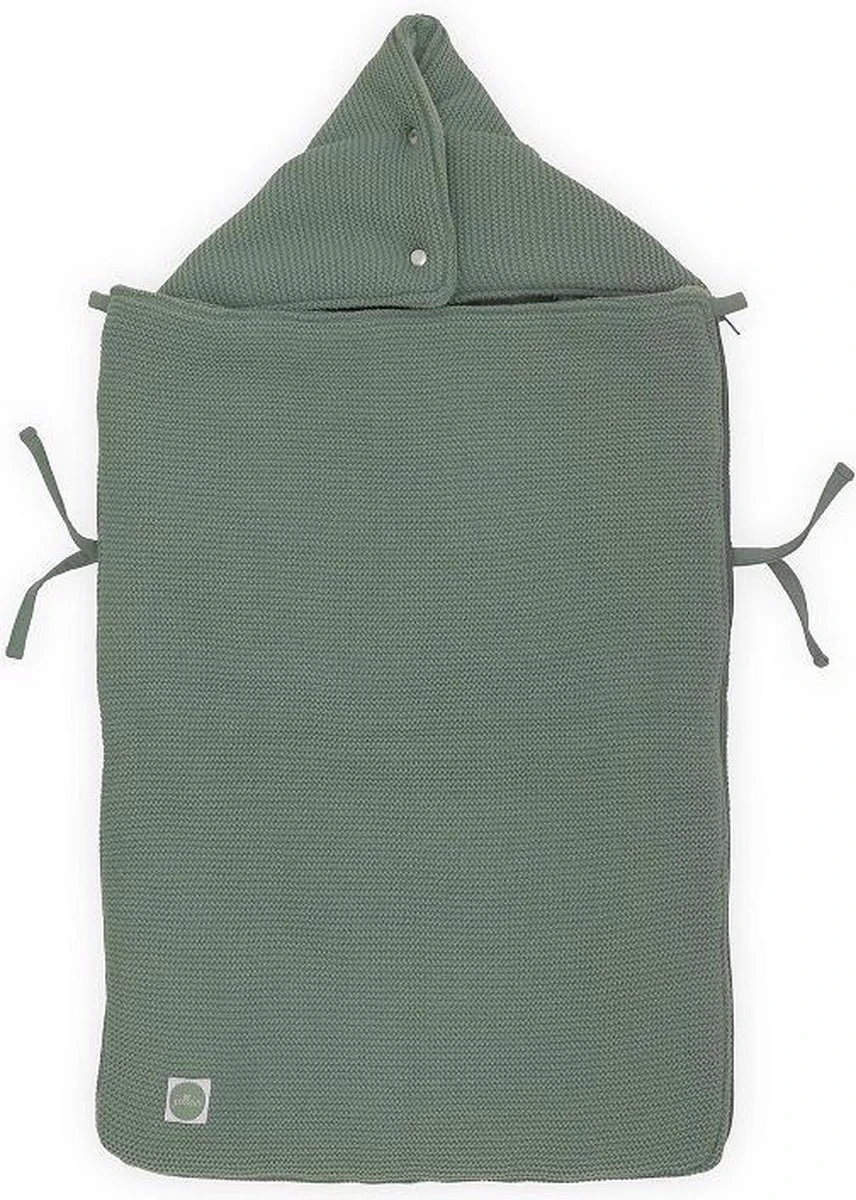 Jollein Voetenzak Voor Autostoel & Kinderwagen - Basic Knit - Forest Green 13 Jollein Voetenzak Voor Autostoel & Kinderwagen - Basic Knit - Forest Green - Afbeelding 13