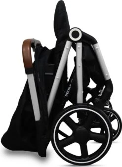 Deryan Luxe XP Buggy XL - Compact Lichtgewicht - Zwart - Aluminium Frame -Jollein Baby Verkoopwinkel 878x1200