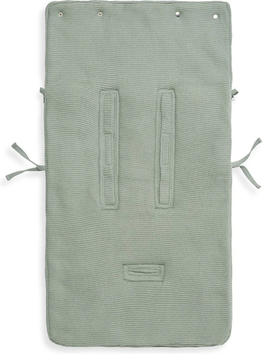 Jollein Voetenzak Voor Autostoel & Kinderwagen - Basic Knit - Forest Green 9 Jollein Voetenzak Voor Autostoel & Kinderwagen - Basic Knit - Forest Green - Afbeelding 9