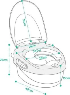 Housie 3-in-1 Plaspotje – Plaspotje Kind – Potje Peuter – Potje Met Deksel – WC Potje Peuter – WC Verkleiner – Opstapje - Roze -Jollein Baby Verkoopwinkel 891x1200