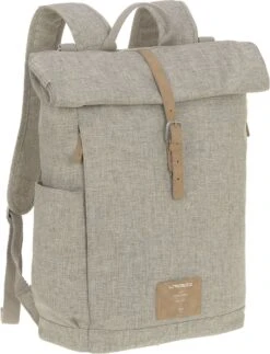 Jollein Baby Verkoopwinkel 12 LÄSSIG Luiertas Rolltop Backpack Rugzak Incl Verschoningsmatje Choco Mélange Limited Edition