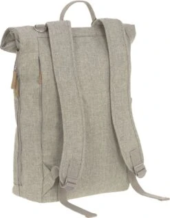 LÄSSIG Luiertas Rolltop Backpack Rugzak Incl Verschoningsmatje Choco Mélange Limited Edition -Jollein Baby Verkoopwinkel 933x1200 4