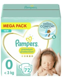 Pampers® Pampers - Premium Protection - Maat 0 - Mega Pack - 72 Luiers - Premature Luiers
